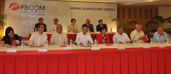 Front row (L to R): Susan P. Co, Lucio L. Co, Vice Chairman Leonardo B. Dayao, Chairman Eric O. Recto, President Patricia May T. Siy, Jesus S. Jalandoni, Jr., Roberto Z. Lorayes, Gregorio T. Yu Back row (L to R): Bunsit Carlos G. Chung, Ralph C. Nubla, Jr., Carmen G. Huang, Levi B. Labra, Emmanuel Y. Mendoza