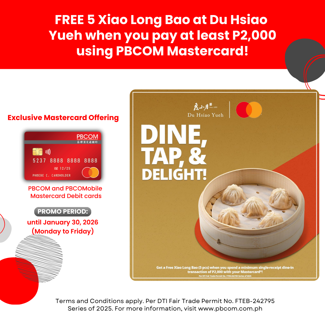 Exclusive Mastercard Offer with Du Hsiao Yueh