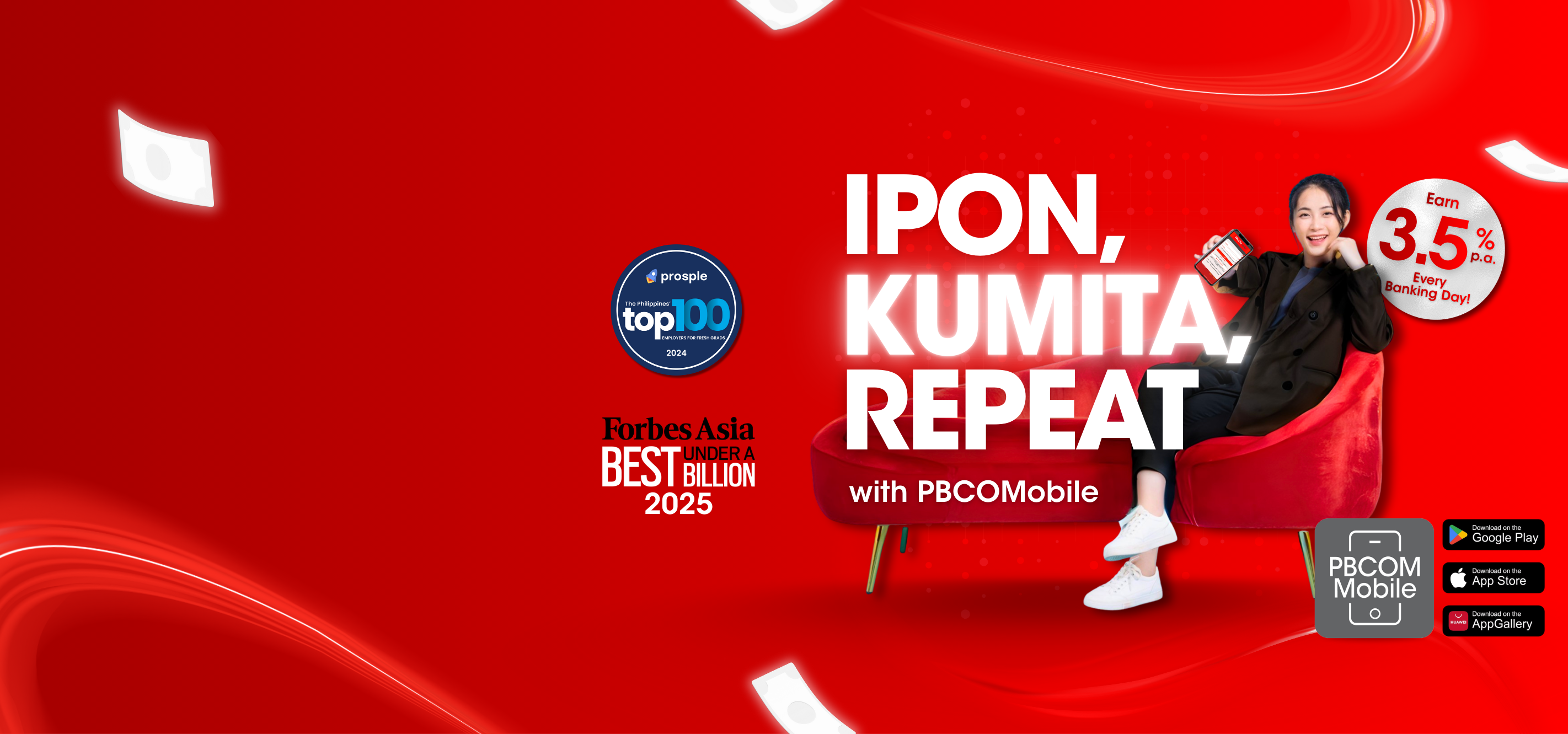 Ipon, Kumita, Repeat with PBCOMobile!