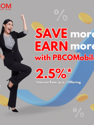 SAVE MORE AND EARN MORE WITH PBCOMOBILE